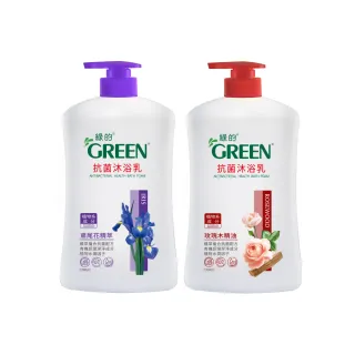 【Green 綠的】綠的抗菌沐浴乳1000ml(玫瑰木精油/鳶尾花精萃)