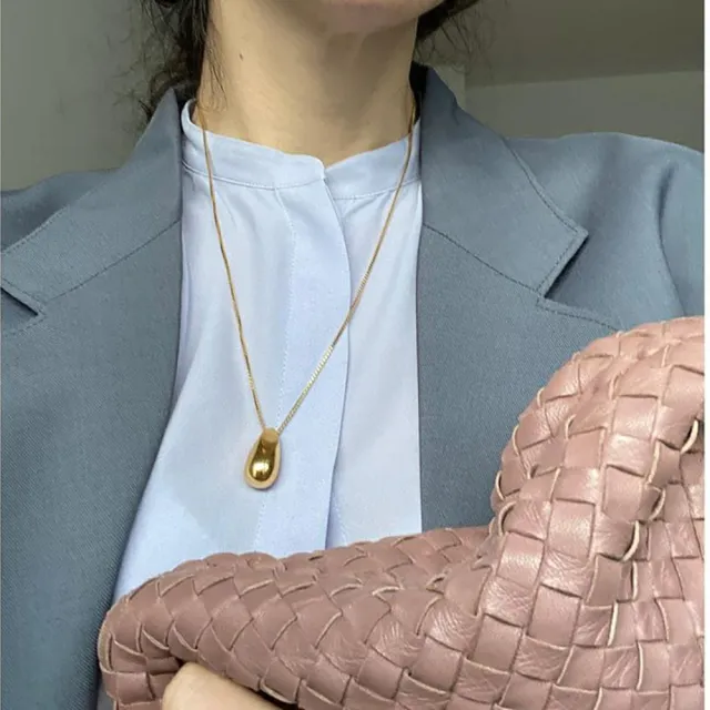 【CINCO】葡萄牙精品 Constantin necklace 24K金光芒水滴項鍊 Debora Rosa聯名(925純銀)