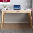 【HappyLife】北歐風實木腳電腦桌 雙抽 120x55cm YV9922(工作桌 書桌 化妝台 梳妝台 桌子 辦公桌 木頭桌子)