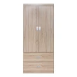 【原森道】3X6尺木心板單桿大容量二抽衣櫃/衣櫥(3色可選)