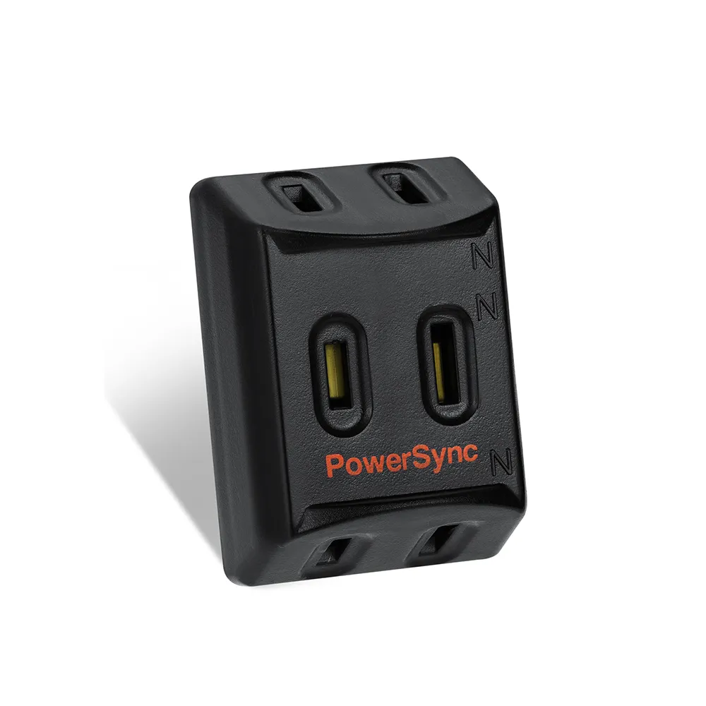 【PowerSync 群加】2P 3插高耐熱三面壁插/2色(TC3201/  TC3291)