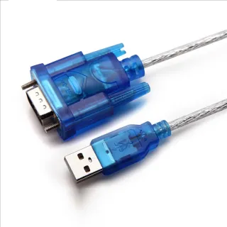 【百寶屋】USB 2.0-RS232 9-pin高速數據傳輸線 藍 支援win8