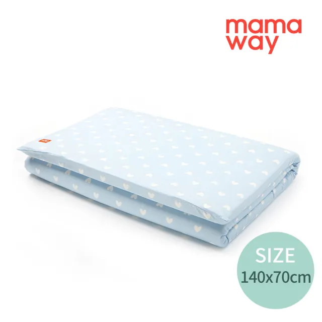 【mamaway 媽媽餵】愛心床墊套140x70cm 共2色(寢具/嬰兒床套/寶寶床包)