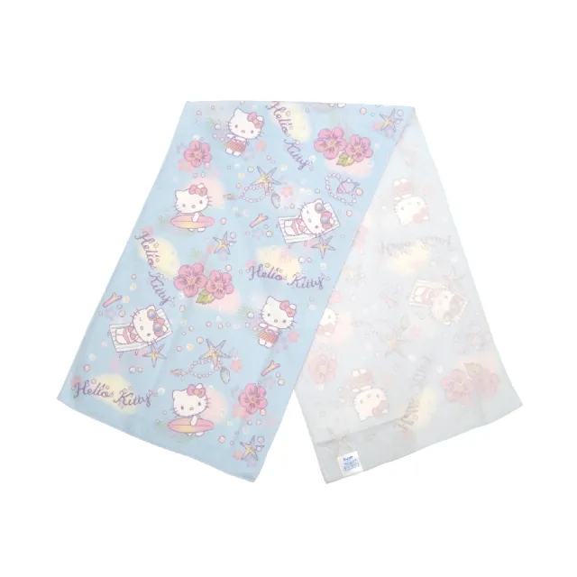 【SANRIO 三麗鷗】Hello Kitty 涼感運動巾3件組(兩色任選)