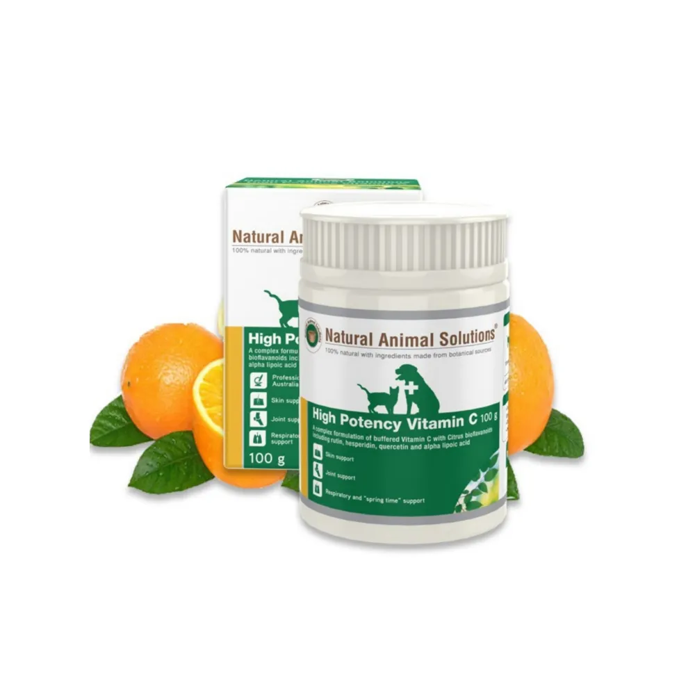 【Natural Animal Solutions】100%天然草本系列保健品-High Potency Vitamin C高效維生素C 100g