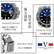【Valentino Coupeau】經典藍黑水鬼款陶瓷圈夜光鋼錶-e(范倫鐵諾 古柏  VCC)