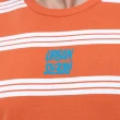 【Lee 官方旗艦】男裝 短袖T恤 / 撞色條紋 活力橘 標準版型 / Urban Riders 系列(LL20014366X)