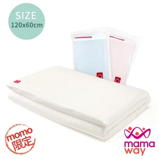 【mamaway 媽媽餵】momo限定 抗敏防蹣 智慧調溫嬰兒床墊套組(120*60cm 床墊+床套)