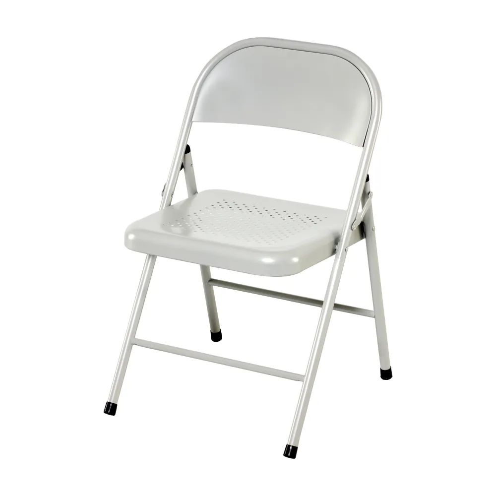 【G+ 居家】MIT 鐵合椅-白 5入組(折疊椅/餐椅/會議椅/外出露營)