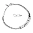 【TiMISA】型男 菱紋心6mm寬款 純鈦手鍊