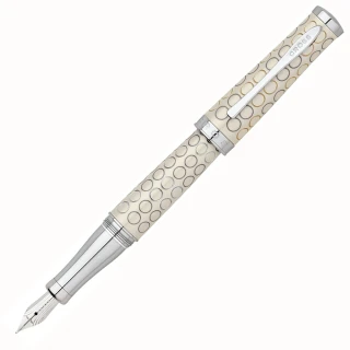 【CROSS】SAUVAGE紗吻珍珠系列 象牙白鋼筆+筆套(AT0316-13)