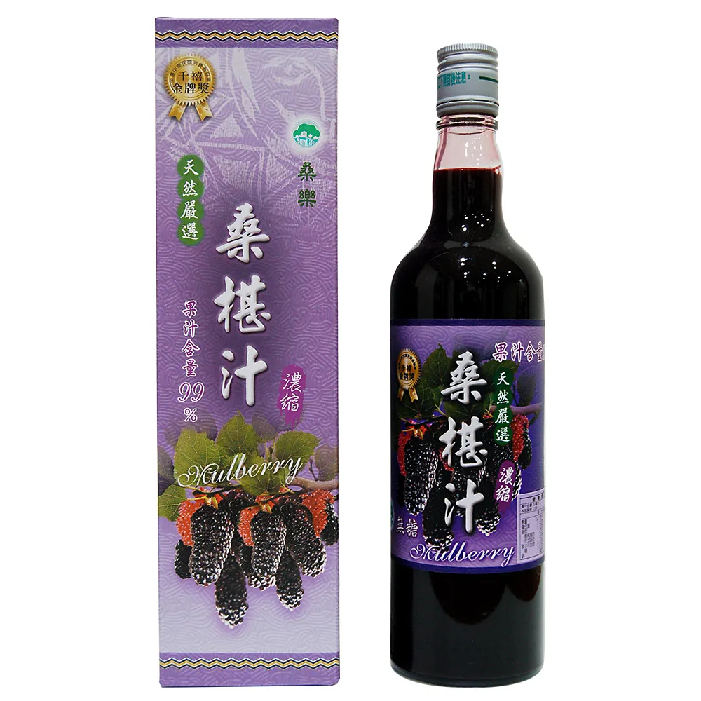 【花蓮農會】桑樂桑椹汁無糖600mlX1瓶