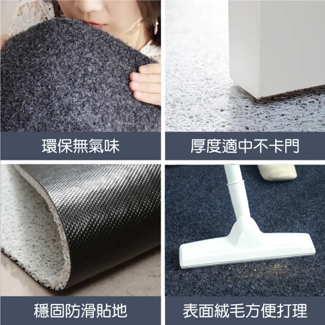 【新錸家居】耐磨耐蹭 刮泥除沙 日式防滑進門地墊 進門墊踏墊-40x60cm(去污刮沙 玄關門口墊 止滑防滑墊)
