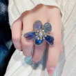 【RJNewYork】網紅個性穿搭時尚水晶花朵戒指(5款可選)