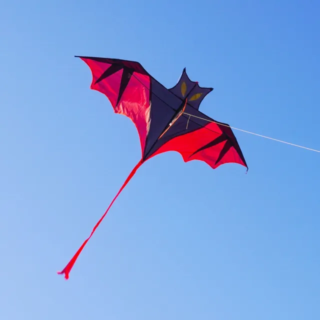 【888ezgo】背桿式小蝙蝠造型風箏（160*176）（全配/附150米輪盤線）