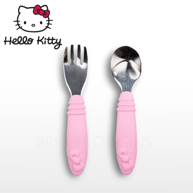 【Bumkins】寶寶不鏽鋼湯叉組(Hello Kitty)