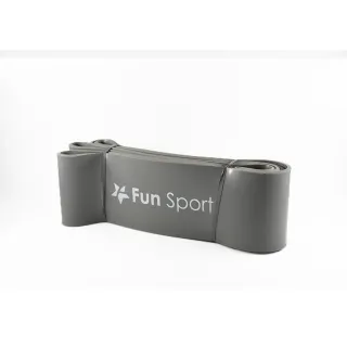 【Fun Sport】健力環-乳膠環狀彈力阻力帶-灰(阻力圈 彈力帶 拉力繩 橡筋帶)