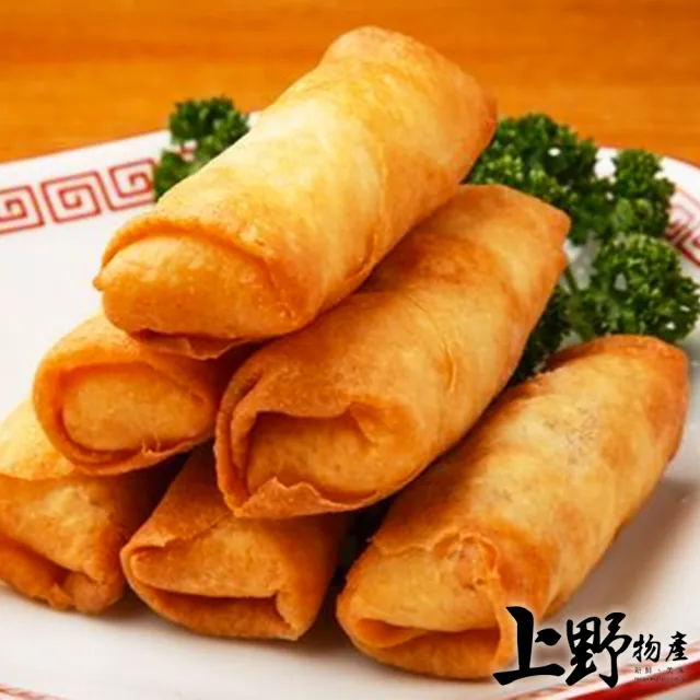 【上野物產】2包 共20條 酥炸春捲 (330g±10%/10條/包 )