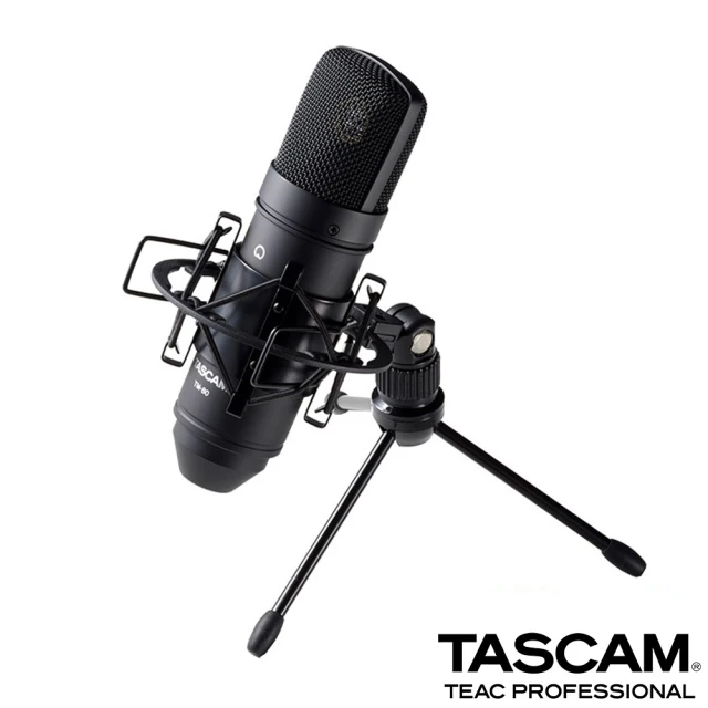 TASCAMTASCAM TM-80 電容式麥克風-黑色/銀色(公司貨)