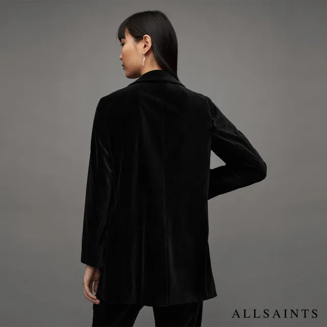 【ALLSAINTS】ALEIDA 天鵝絨西裝外套Black WT025Z(舒適版型)