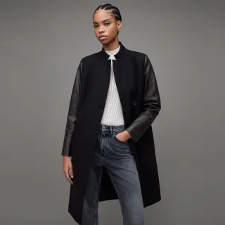 【ALLSAINTS】SIDNEY 皮革拼接外套Black WO128Z(舒適版型)