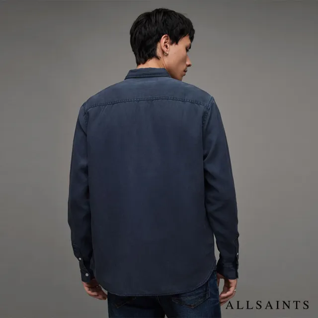 【ALLSAINTS】LAGUNA 長袖襯衫Marine Blue MS540Z(舒適版型)