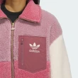 【adidas 愛迪達】外套 女款 運動外套 三葉草 SHERPA JKT W 粉紫 IN0988