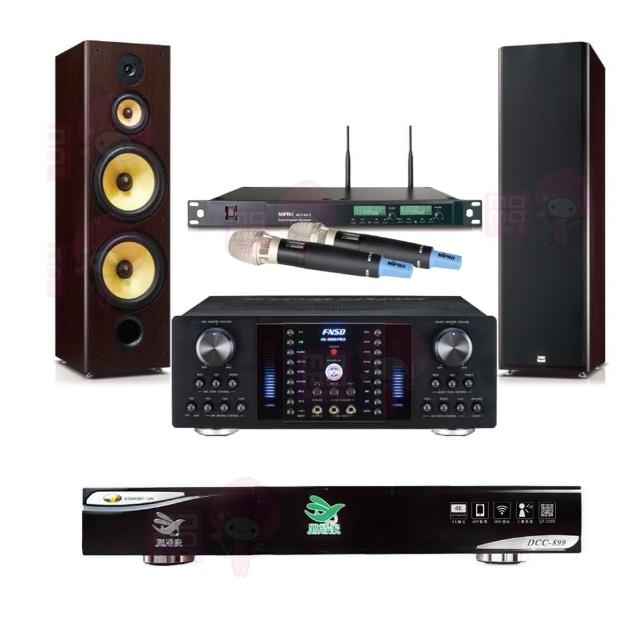 【點將家】DCC-899+FNSD AK-8800 PRO+ACT-65II+FNSD SD-903N(點歌機4TB+擴大機+無線麥克風+喇叭)