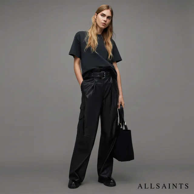 【ALLSAINTS】CYGNI 短袖T恤Washed Black WM016Z(舒適版型)