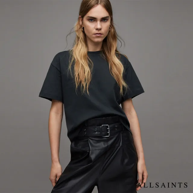 【ALLSAINTS】CYGNI 短袖T恤Washed Black WM016Z(舒適版型)