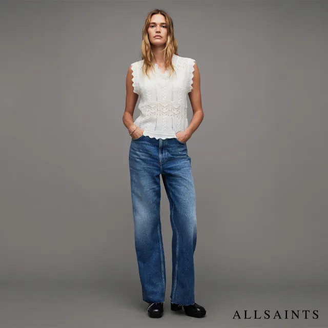 【ALLSAINTS】VANESSA 羊毛針織背心Chalk White WK036Z(修身版型)