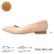 【TINO BELLINI 貝里尼】義大利進口素面尖頭平底鞋FSBT012(裸膚)