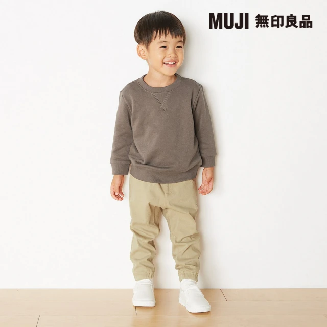 MUJI 無印良品 兒童聚酯纖維混棉綾織寬鬆合身褲(共5色)