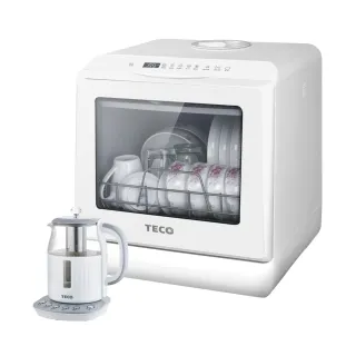 【TECO 東元】3D免安裝洗烘一體全自動洗碗機(XYFYW-5001CBW加贈1.5L智能養生壺)