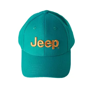 【JEEP】品牌LOGO刺繡休閒棒球帽(綠)