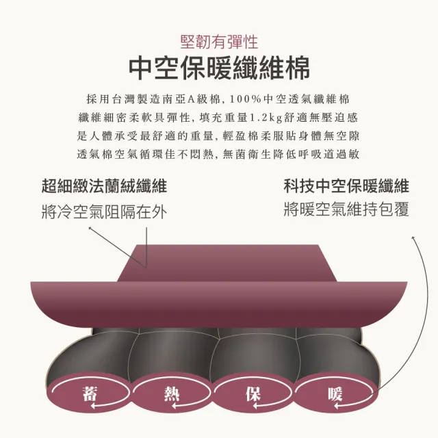 【ISHUR 伊舒爾】石墨烯法蘭絨暖暖被 台灣製造 雙面保暖(卡米拉/加碼贈防潮棉被袋1入/2kg)