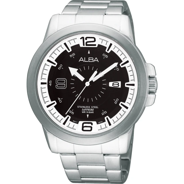 ALBA 雅柏官方授權A1 男時尚運動腕錶-44mm(AS9163X)