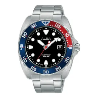 【ALBA】雅柏官方授權A1 男經典運動潛水時尚腕錶-41mm(AS9M99X1)