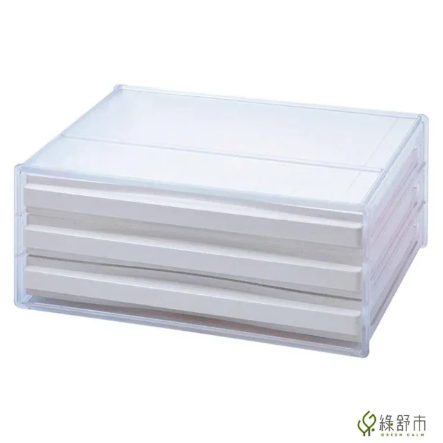 【Greencalm 綠舒市】樹德 文件櫃 DDH-103 桌上橫式文件櫃 資料櫃 抽屜櫃(A4/橫式/3抽 /抽屜/白色)