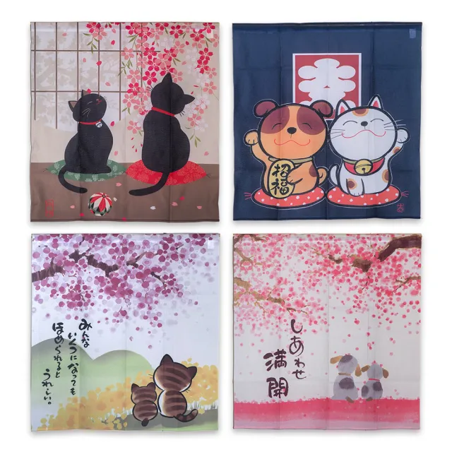 針織中門簾-85x90cm-2條(門簾)