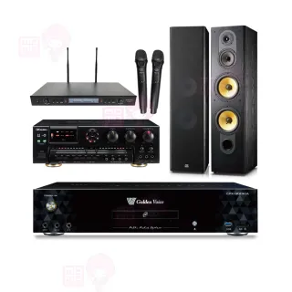 【金嗓】CPX-900 K1A+AK-7+SR-889PRO+FNSD SD-803N(4TB點歌機+擴大機+無線麥克風+卡拉OK喇叭)