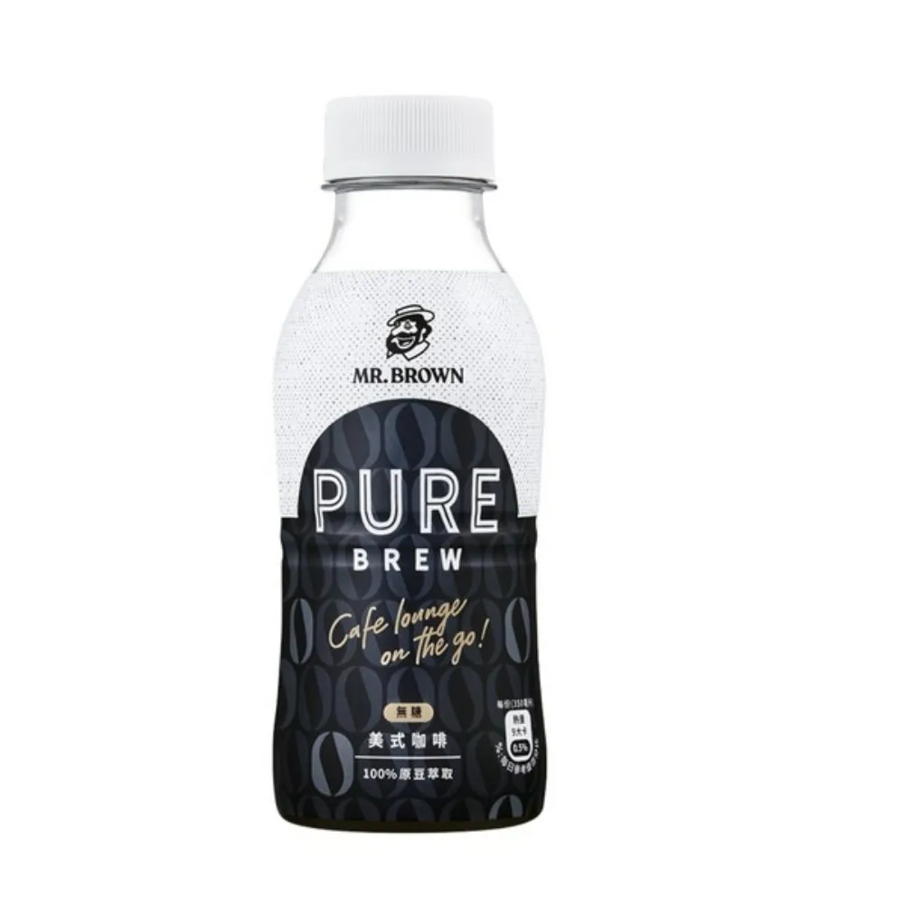 【金車/伯朗】Pure Brew美式咖啡350mlx24入/箱