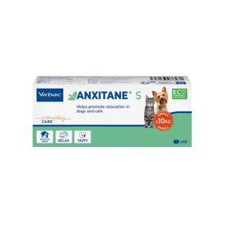 【Virbac 維克】Anxitane 安麗寧 30錠 /盒(幫助犬貓放鬆及穩定情緒保健品)