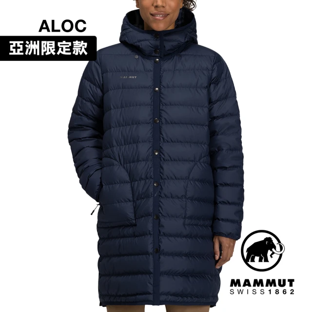 Mammut 長毛象 Seon IN Cardigan long AF Women 日系長版羽絨連帽開襟外套 女款 海洋藍 #1013-02920