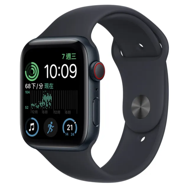 Apple 蘋果】S 級福利品Apple Watch SE2 LTE 44mm 鋁金屬錶殼搭配運動