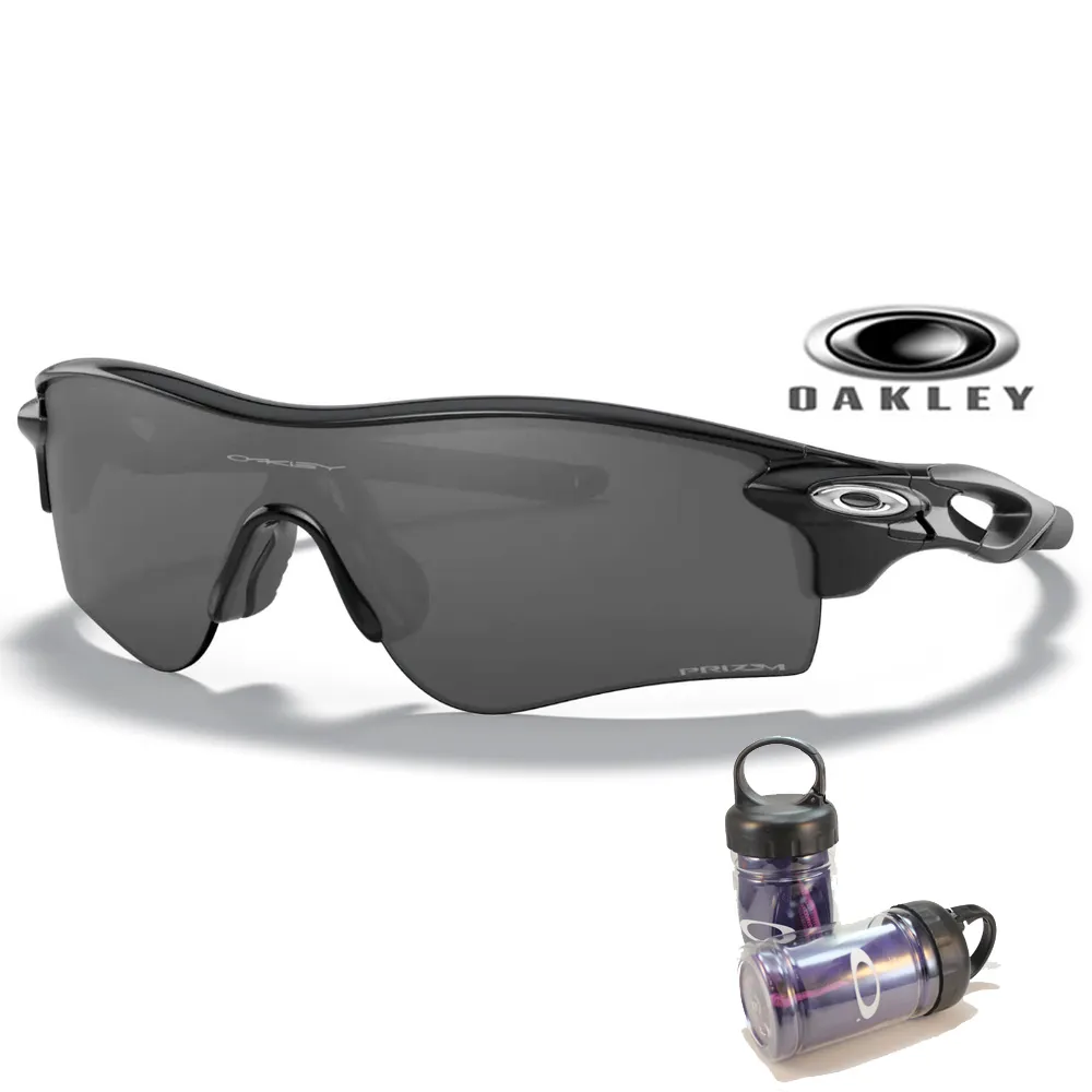 【Oakley】奧克利 RADARLOCK 亞洲版 運動包覆太陽眼鏡 OO9206 41 黑框水銀譜銳智鏡片 公司貨