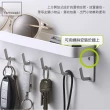 【YAMAZAKI】smart磁吸式鑰匙工具架-白(門後掛勾/門後壁掛架/鑰匙小物掛勾)