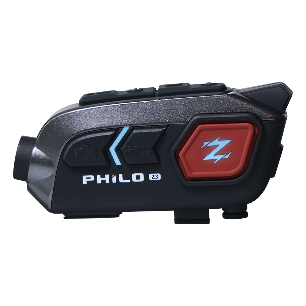 【Philo 飛樂】2入組 全新上市 真2k 30FPS 高畫質安全帽藍芽耳機 行車紀錄器(Z3 贈64G記憶卡)