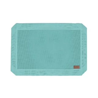 【MODODO 摸肚肚】透氣特斯林網-清新水綠(4種尺寸/飛行床配件/寵物床配件/狗窩/網布)
