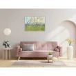 《桃紅色果樹園》梵谷．後印象派 世界名畫 經典名畫 風景油畫-白框40x60CM